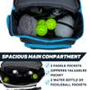 PBAW Pickleball Backpack Bag  Fits 2-4 Paddles, Vented Shoe Compartment, 14 Pockets, Fence Hook & Dual XL Bottle Holders  Lightweight Carry-On Gear Bag for Men & Women - Black/White view 4