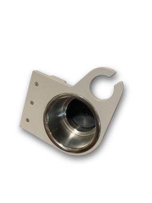 Pontoon Rail Cup and Wine Glass Holder - (1-1/8") or (1-1/4") Square Rail (Gray)