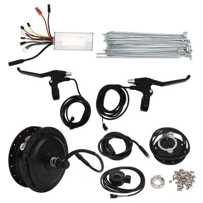 Trisar Front Drive Conversion Kit, Strong Load Capacity 36V 500W Heat Dissipation Electric Bicycle Conversion Kit for Folding Bike for Electric Scooter (for 20in Rim Spokes)