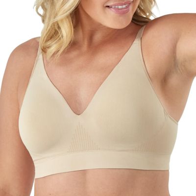Bali Women's Wireless Bra, Comfort Revolution Modern Seamless Bra, Flex-to-Fit Wirefree Bra Taupe