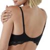 Maidenform Women's Wireless, Natural Lift & Shaping, Convertible Bra with Lace, Black view 3