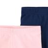 Carter's Girls' Baby, Toddler, Kids, 2 Pack Cotton Leggings/Shorts (Light Pink/Navy, 4T) view 2