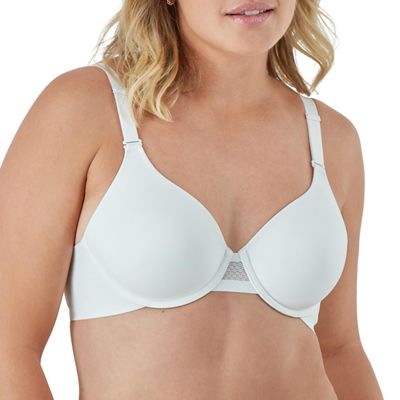 Bali Women's T-Shirt Bra, Ultimate Smoothing Underwire Bra, Lightweight Convertible Bra White