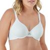 Bali Women's T-Shirt Bra, Ultimate Smoothing Underwire Bra, Lightweight Convertible Bra White view 1