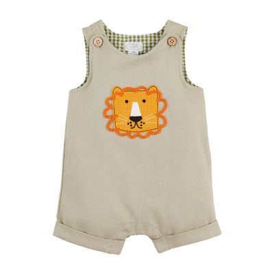 Mud Pie Baby Lion Pocket Overall; 6-9 Months