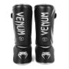 Venum Challenger Standup Shin Guards - Black/Silver view 1