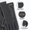 Nicole Miller Hat and Glove Set for Women Pack of 2 Winter Beanie Hats Soft & Faux Leather Gloves, Black L/XL view 4