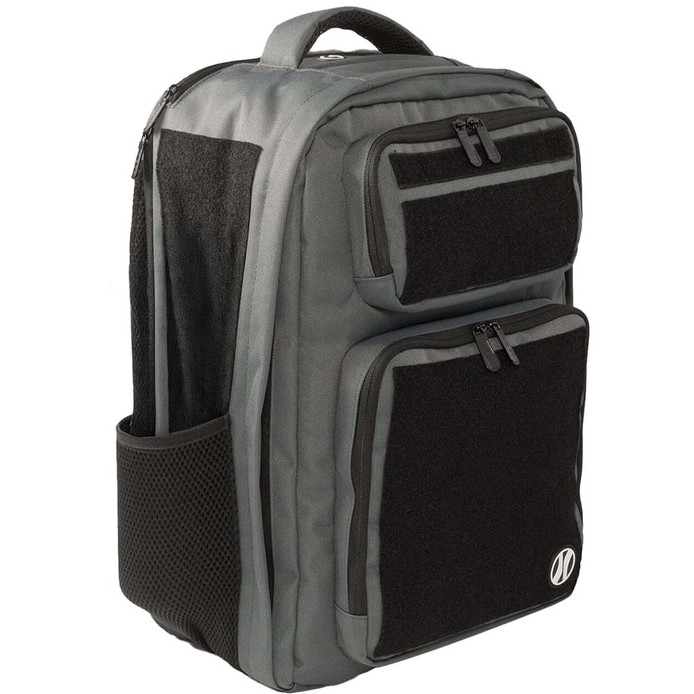 HEDiGEAR Backpack SUMMIT (Gray)  Large 23L Backpack with Hook & Loop Panels for Patches, Durable 1000 D Nylon and Multiple Pocket Storage for Hiking, Work & Travel