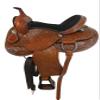 Western Horse Saddle Barrel Racing Pleasure Ride Trail Horse Tooled Leather Rodeo Cowboy Saddles 15 16 17 18 (18 Inch, Fully Tooled Black Seat) view 4