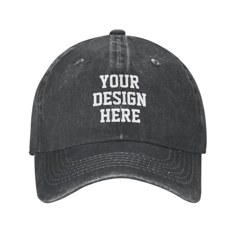 Custom Hat Custom Cowboy Hat Cool Dad Hat Personalized Gifts Black Custom Hat for Men Cowboy Hat