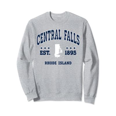 Central Falls Rhode Island RI Vintage Athletic Navy Sweatshirt