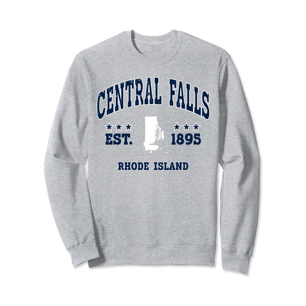 Central Falls Rhode Island RI Vintage Athletic Navy Sweatshirt