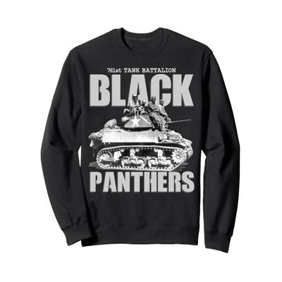 Black Panthers 761st Tank Battalion WW2 Black Tank Squadron Sweatshirt