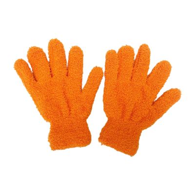 Acinkeety Coral Velvet Gloves Winter Full Finger Mittens Stretchy Solid Color Gloves For Teens Christmas Presents Full Fing