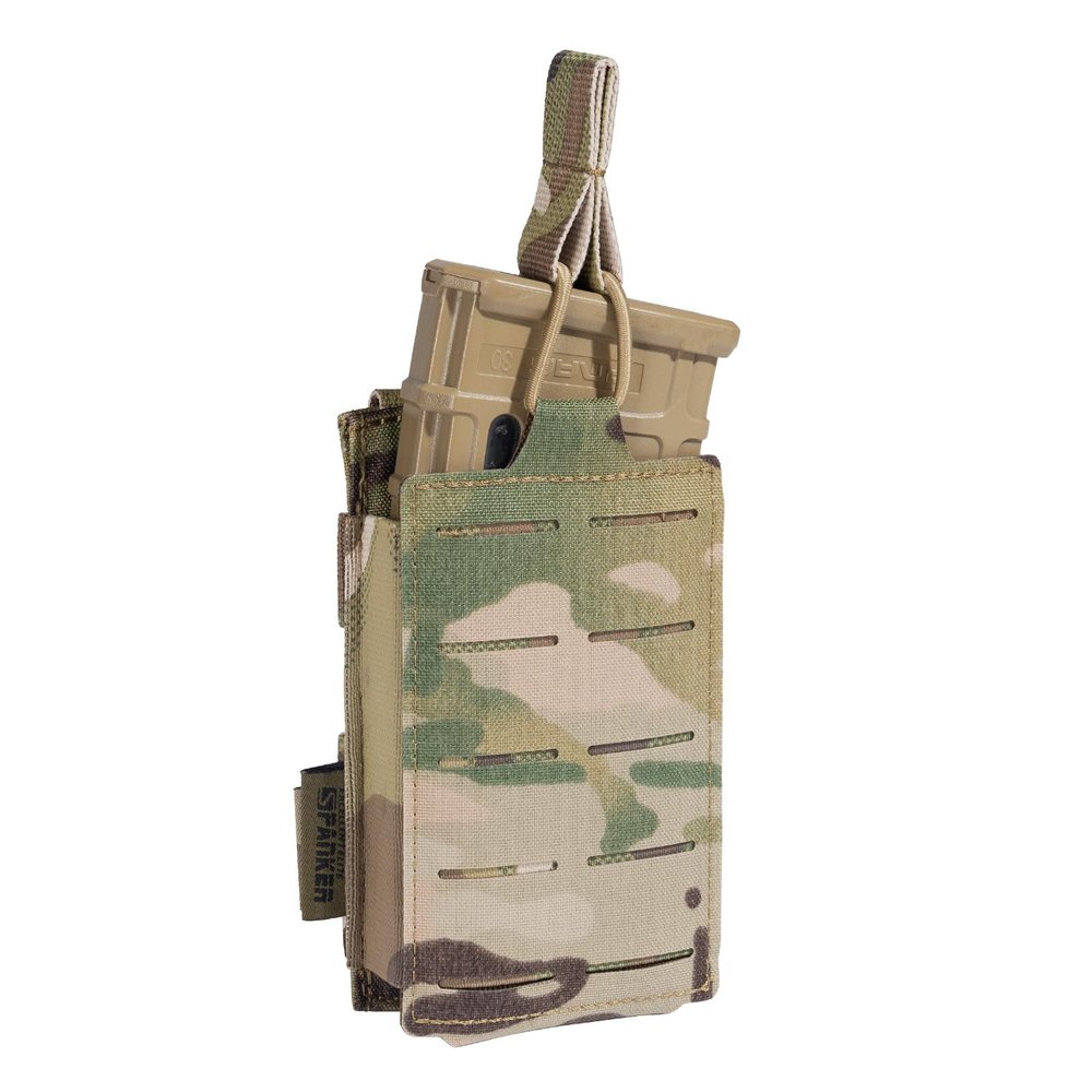 EXCELLENT ELITE SPANKER Tactical Mag Pouch Open-Top Single Molle Magazine Pouch for Magazines M4 M16 AR-15 5.56(Multicam)