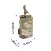EXCELLENT ELITE SPANKER Tactical Mag Pouch Open-Top Single Molle Magazine Pouch for Magazines M4 M16 AR-15 5.56(Multicam) view 2