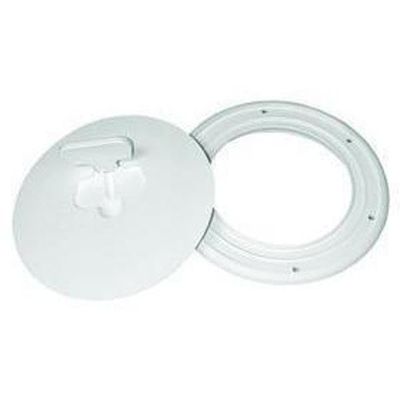 8 in. Cam-Out Deck Plate, Polar White