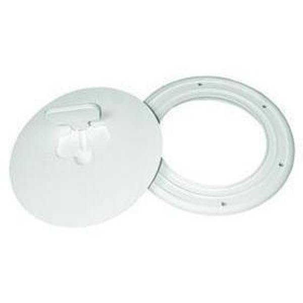 8 in. Cam-Out Deck Plate, Polar White