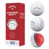 Callaway Chrome Soft Triple Track Golf Balls (White, 3pk) 1 Sleeve 2022 view 1