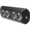 12-24VDC Amber & Blue Directional 4 LED Surface Mount Split Color view 1