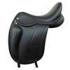English Dressage Cow Leather with Full Covered Softie Horse Saddle 13" to 19" Black ST-ES-016 (18" Seat) view 1
