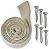 4.6 x 2.6 in. Round Low Profile Cable Hatch, Colonial White view 1