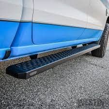 90 in. Textured Black Grate Steps Running Board