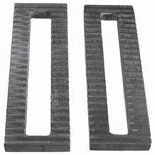 0.5 x 2 x 6 in. Serrated Steel Plate
