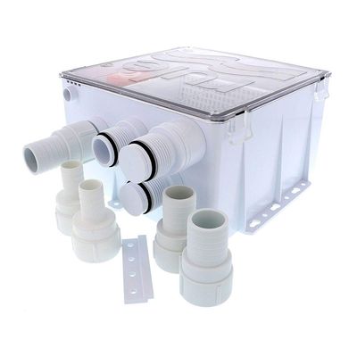 24V Shower Drain Box with 1100 GPH Pump