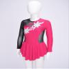 TSSOE Kids Girls Long Sleeves Mesh Patchwork Shiny Sequins Figure Ice Skating Dress Ballet Dancewear B03 12 Years view 3