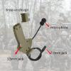 Hearangel Boom Microphone/Ken 2 Pin PTT Kit Compatible with Walker Earmuffs,Covert Ear Defender to Communicated Earmuff view 3