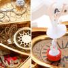 IULAVP Musical Jewelry Box, Rotating Dance Girl Double Heart Music Box Storage Box with Pullout Drawer, Jewelry Gift Boxes for Girls(6.3x2.36x3.94Inches) view 4