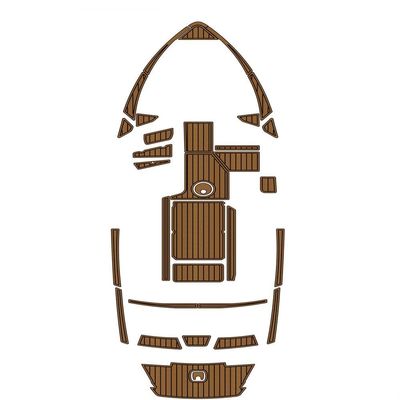 Algasan Boat EVA Faux Teak Decking Floor Compatible with 2018-2021 AXIS T22 Swim Platform Cockpit Pad Boat EVA Foam Teak Deck Floor Mat