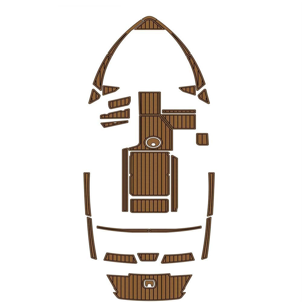 Algasan Boat EVA Faux Teak Decking Floor Compatible with 2018-2021 AXIS T22 Swim Platform Cockpit Pad Boat EVA Foam Teak Deck Floor Mat