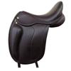 English Dressage Cow Leather with Full Covered Softie Horse Saddle 13" to 19" Black ST-ES-017 (12" Seat) view 1