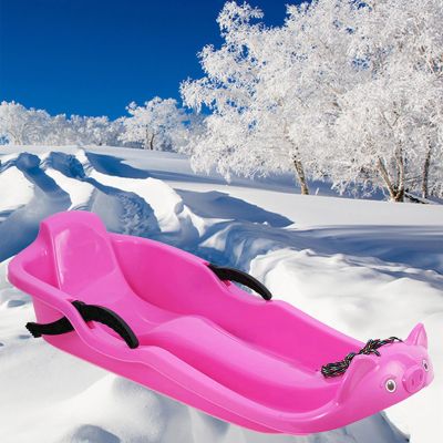 Two-Handle Children's Sledges, Two-Person Padded Sledges, Frost-Resistant and Wear-Resistant Sledges, Sledges with Backrests