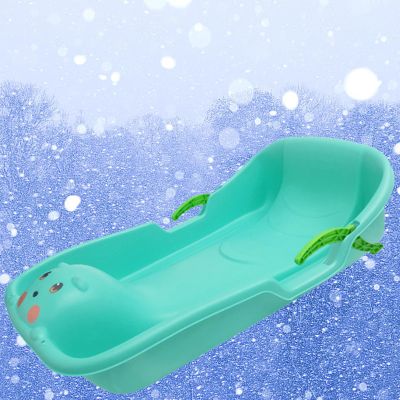 Winter Sledge, Children'S Double Sledge, Thickened Wear-Resistant Sledge, Plastic Sledge