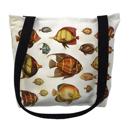 18 x 18 in. Multi Fish Tote Bag - Large
