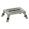 Aluminum Silver Platform Step with Adjustable Legs view 1