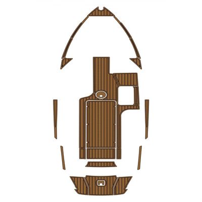 Algasan Boat EVA Faux Teak Decking Floor Compatible with 2018 AXIS T23 Swim Platform Cockpit Pad Boat EVA Foam Faux Teak Deck Floor Mat