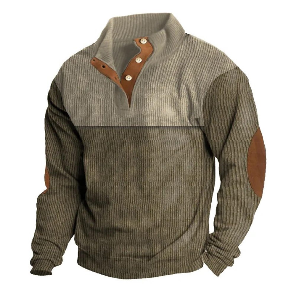 Mens 2023 Trendy Polos Shirts Fashion Casual Fall Winter Sweatshirts Casual Lapel Collar Button Up Pullover Mock Neck Long Sleeve Sweaters Long Sleeve Military Tactical Tops Y2K Green