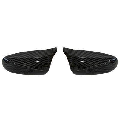 HYRAM Car Side Wing Mirror Cover Rear-View Caps Black Fit for BMW X5 E70 X6 E71 2008 2009 2010 2011 2012 2013 Exterior Mirrors (Color : Carbon Fiber Pattern)