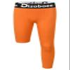 Dizoboee Youth Boys Compression Pants One Leg 3/4 Athletic Leggings for Sports Kids Basketball Tights Football Baseball Pants, Orange (Right Short) S view 1
