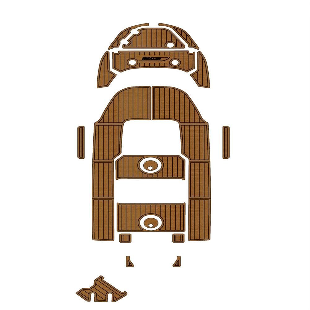 Algasan Boat EVA Faux Teak Decking Floor Compatible with 2023 Boston Whaler Montauk 17 Swim Platform Cockpit Mat Boat EVA Teak Floor Pad