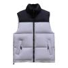 NATHGAM Women's Puffer Vest Casual Stand Collar Quilted Waistcoat Outdoor Padded Ski Vest Solid Color Full Zip Vest Jackets view 1