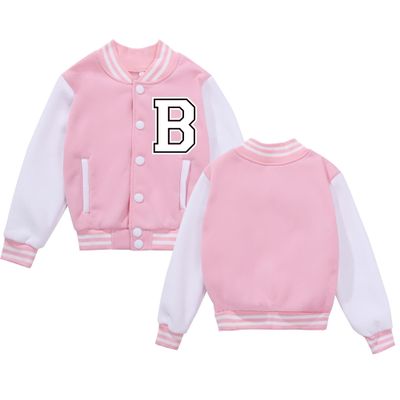 Icibgds Kids Varsity Jacket Boys Baseball Jacket Sports Outerwear Button Coat for Girls School Uniform