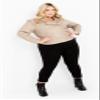 Avenue PLUS SIZE JACKET KARA BIKER IN LATTE, SIZE 22 view 3