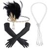 choyaxo 1920s Flapper Headpiece Set Roaring 20s Headpiece for Women view 1