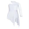 TSSOE Girls Single Long Sleeve Lace Patchwork Lyrical Dance Costume Ballroom Modern Contemporary Dress Girls03 14 Years view 3