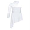 TSSOE Girls Single Long Sleeve Lace Patchwork Lyrical Dance Costume Ballroom Modern Contemporary Dress Girls03 14 Years view 4